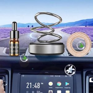 Air Freshener Purifier Car Dashboard Accessory (Silver)